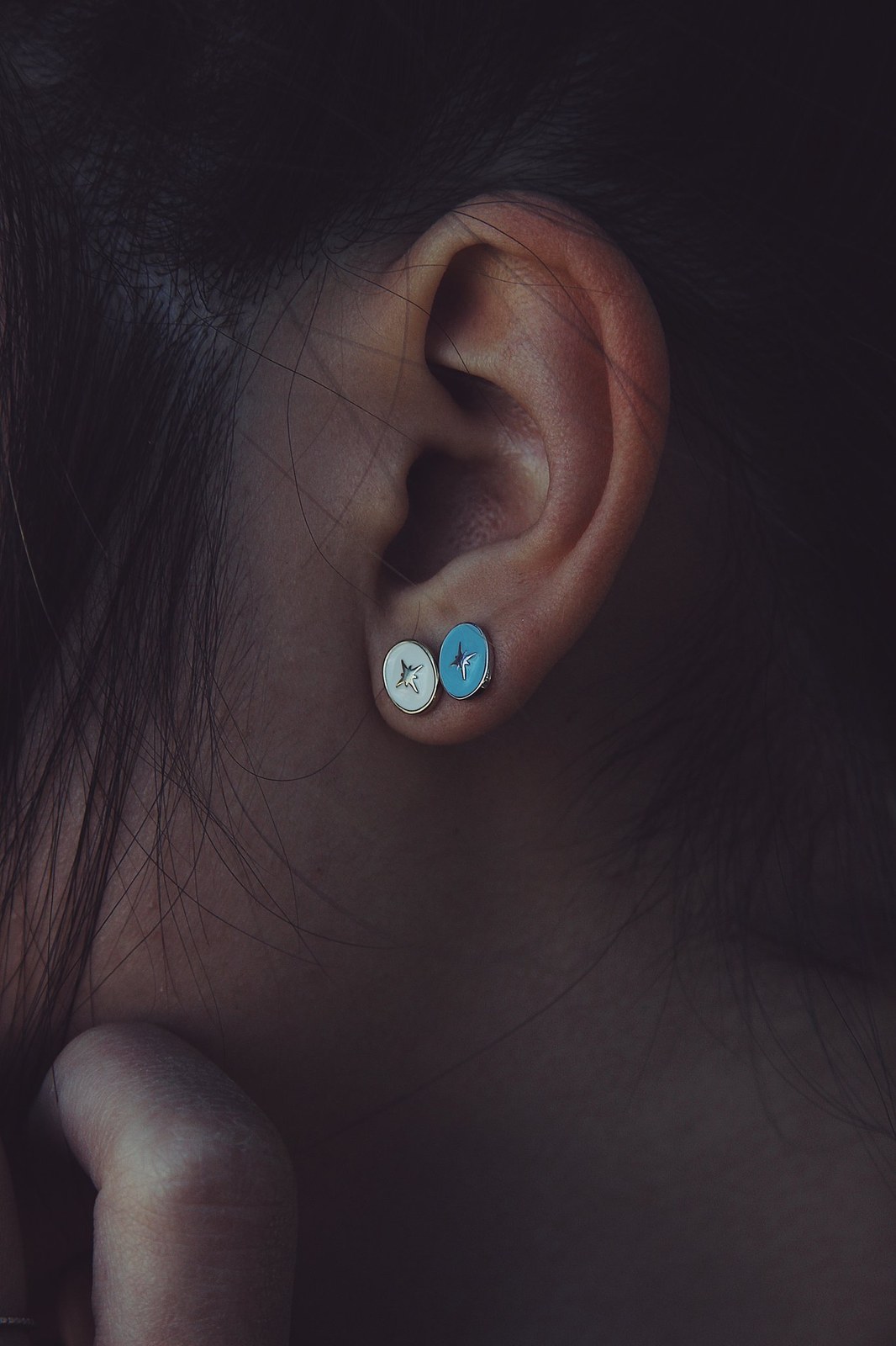 Nordstern Earrings — White, alternate view