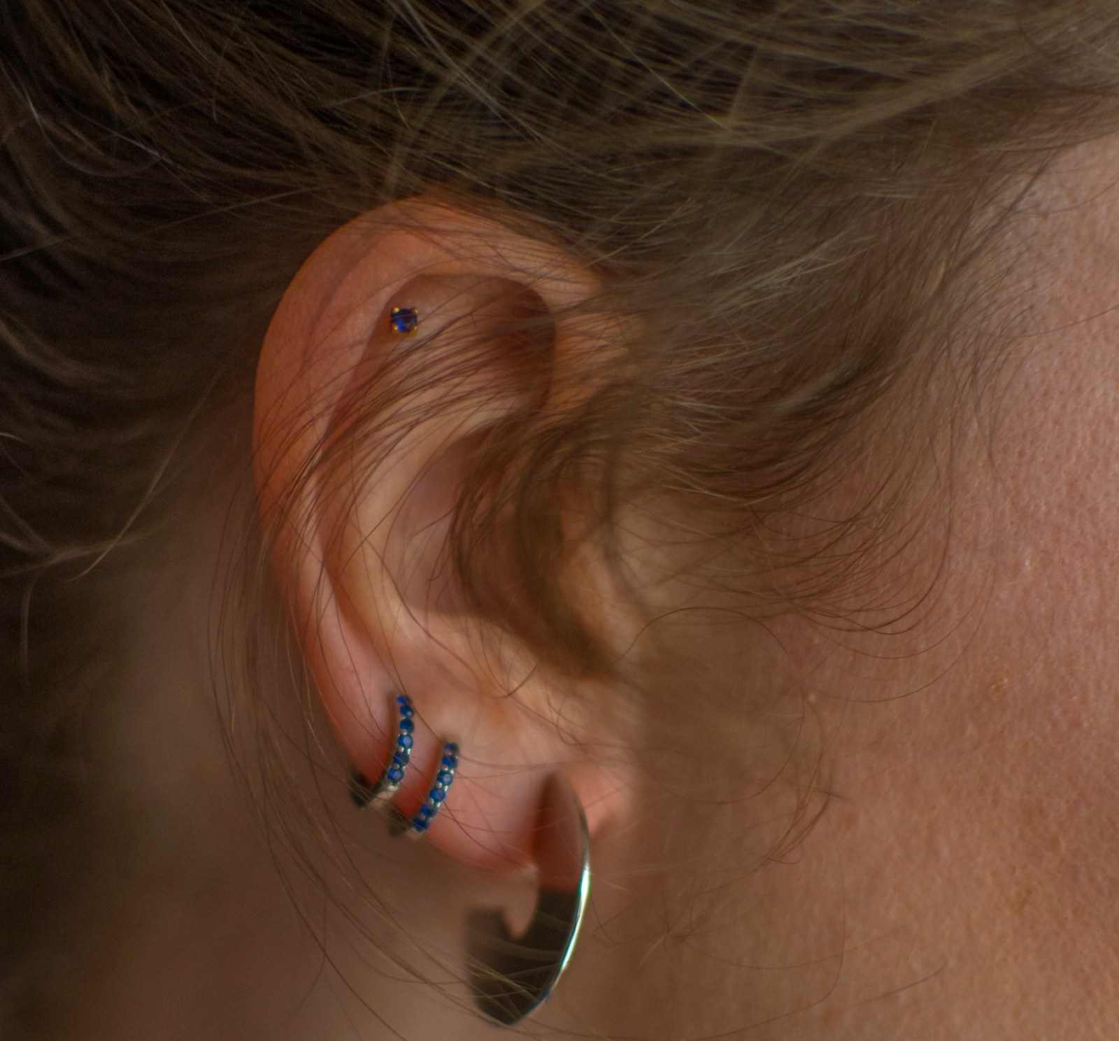 Ocean Hoops Earrings, alternate view